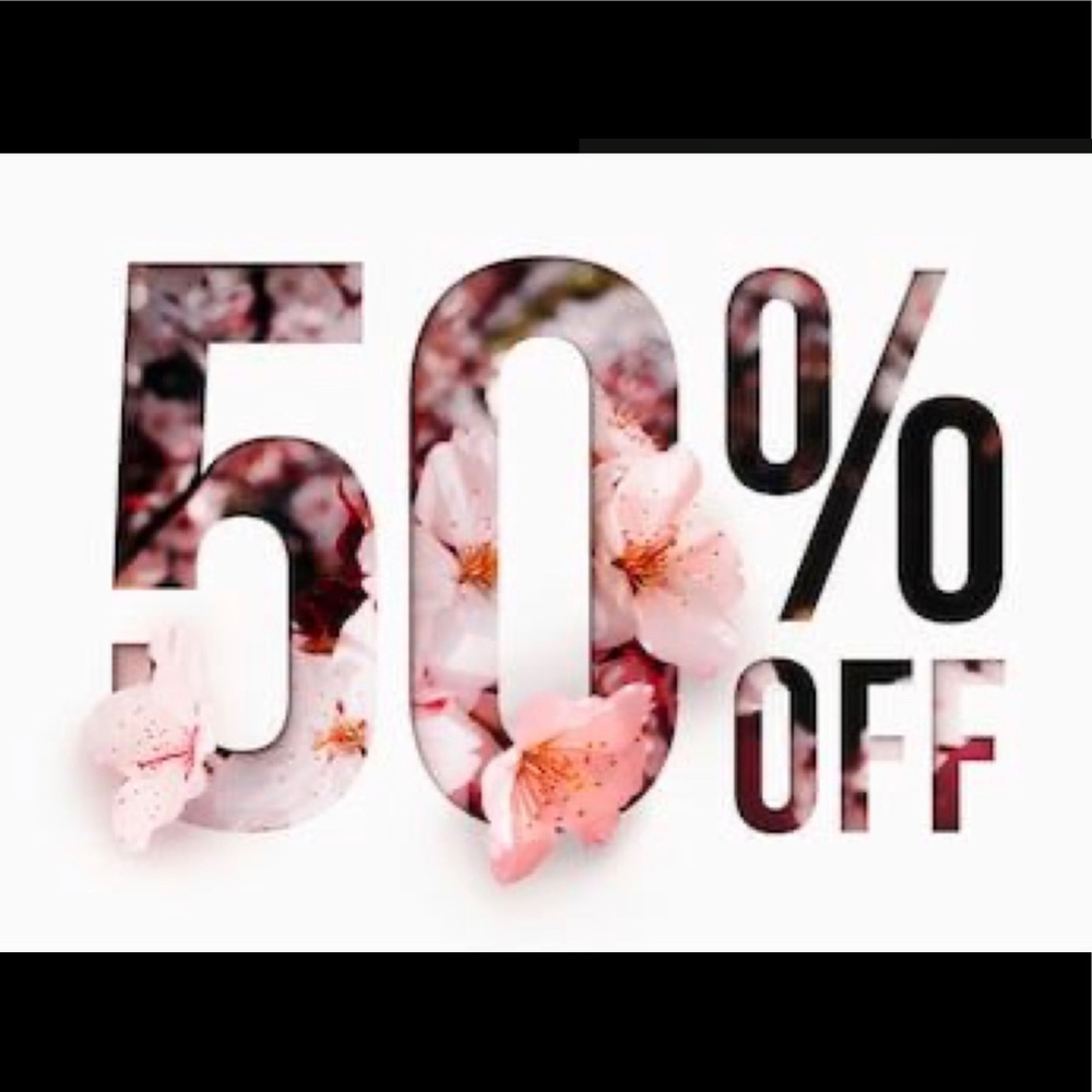 Make your Bundle with all yours favorite items get 50% off Today is your lucky
